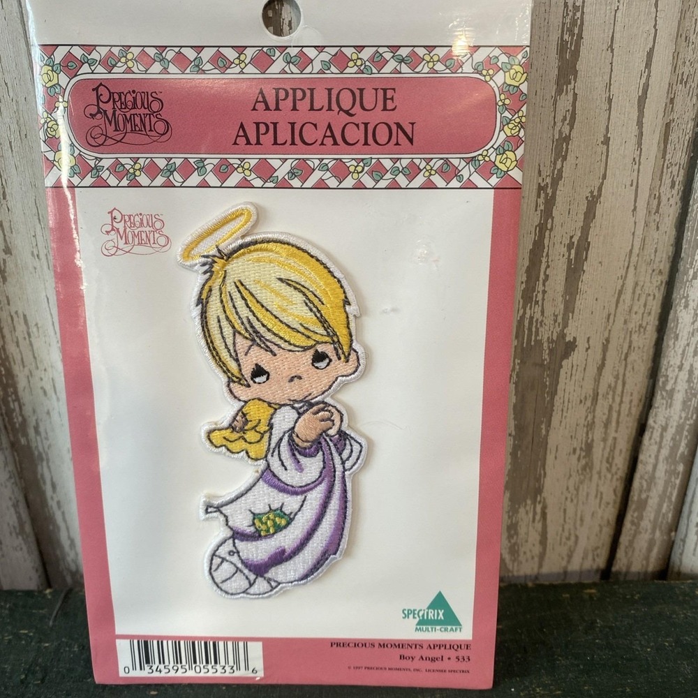 Precious Moments Applique Boy‎ Angel Embroidered Patch Sealed New Spectrix #535